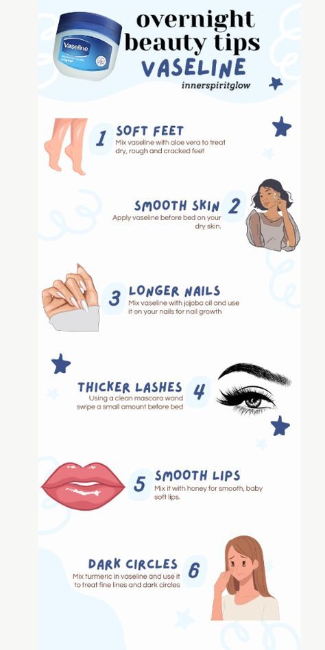 Overnight Beauty Tips, Beauty Tips Natural, Beginner Skin Care Routine, Vaseline Beauty Tips, Skin Care Routine Order, Beautiful Skin Care, Clear Healthy Skin, Diy Skin Care Routine, Lip Care Routine