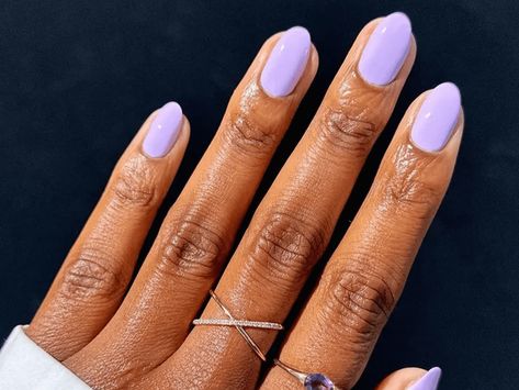 20 Lavender Nail Ideas to Try for a Pretty Pastel Manicure — Byrdie Lavender Toenails, Lavender Nail Ideas, Pastel Manicure, Oat Milk Latte, Lavender Nails, Aesthetic Clothing, Oat Milk, Purple Nails, Pretty Pastel