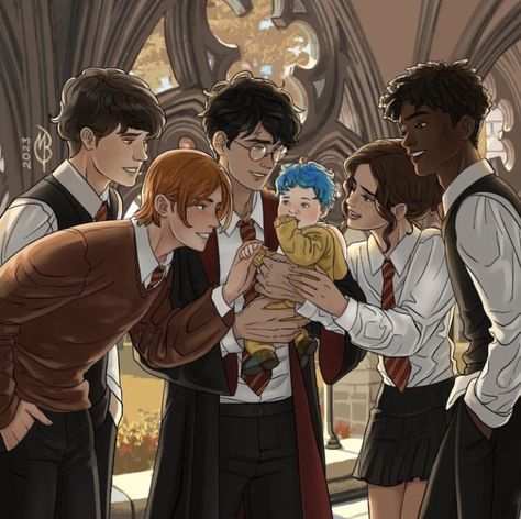 Peeves Harry Potter, Anime Harry Potter, Teddy Lupin, Harry Potter Next Generation, Harry Potter Illustrations, Gay Harry Potter, School Love, Flipagram Instagram, Harry Potter Feels