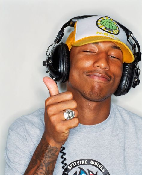 Nerd Pharrell, Pharrell Williams Happy, Rap Aesthetic, Photoshoot Concept, Pharrell Williams, Fav Celebs, Rare Photos, Rappers, Music Artists