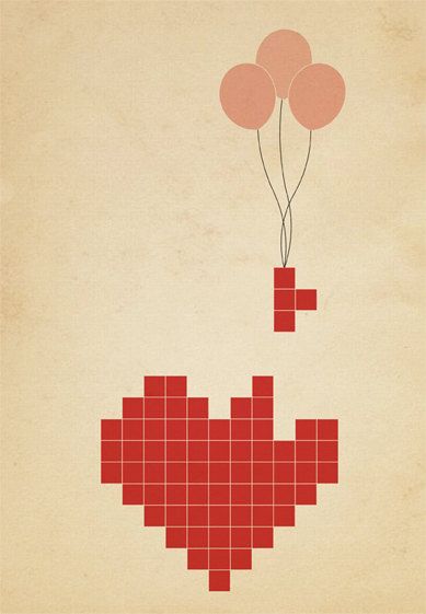 Image Pixel Art, Poster Grafico, Pixel Heart, 8bit Art, Gift Season, Art Et Illustration, Geek Culture, Art And Illustration, Art Plastique