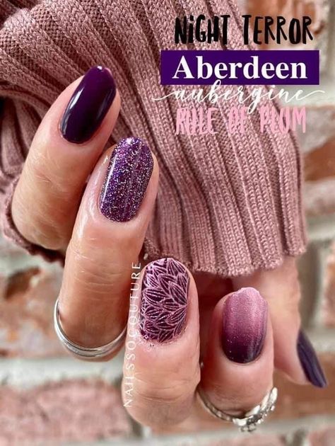 Color Street Forbidden Orchid, Web Of Lies, Mani Ideas, Nail Color Combos, Mixed Mani, Beauty Tips For Hair, Street Nails, Glam Nails, Autumn Nails