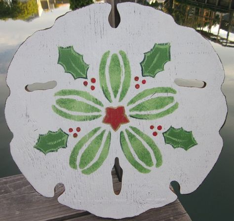 Sally Lee by the Sea Coastal Lifestyle Blog: {Contest Closed} Holiday ...720 x 68293.4KBwww.sallyleebythesea.com Painted Sand Dollars, Sand Dollar Craft, Sand Dollar Art, Sand Dollar Ornament, Seashell Christmas Ornaments, Seashell Projects, Shells And Sand, Florida Christmas, Beachy Christmas