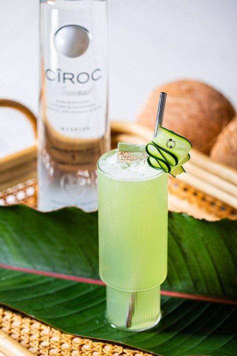 West Indian Inspired Vodka Cocktails By Brandon Sutton & Ciroc Ciroc Coconut Vodka Recipes, Coconut Vodka Recipes, Coconut Vodka Cocktails, Ciroc Coconut, Ciroc Pineapple, Coconut Vodka, Cucumber Vodka, Vodka Cocktails Recipes, Vodka Cocktail