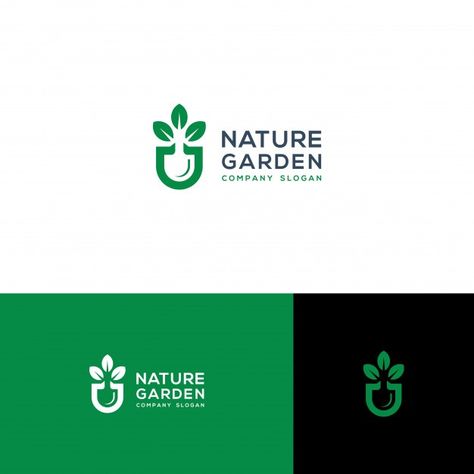 Garden Logo, Logo Nature, Logo Flower, Floral Tree, Logo Idea, Company Slogans, Nature Garden, Green Garden, Vector Logo