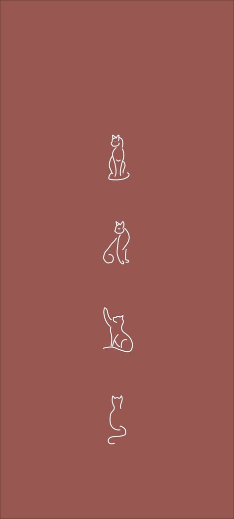 #cat #mobileWallpaper #lineArt #minimalist #catLover Minimalist Home Screen Wallpaper, Cat Lovers Wallpaper, Minimal Phone Wallpaper, Lovers Wallpaper, Minimalist Phone, Cat Background, Tattoo Cat, Cat Art Illustration, Anime Friendship