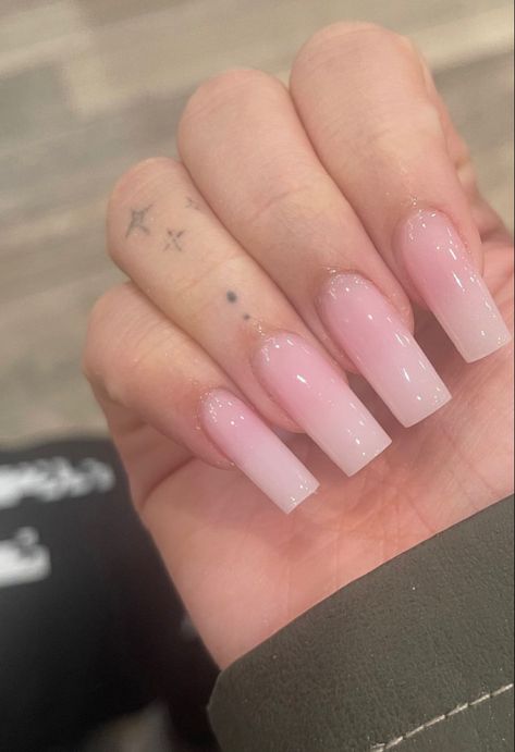 Milky Pink, Girly Acrylic Nails, Classy Acrylic Nails, Long Square Acrylic Nails, Unique Acrylic Nails, Bling Acrylic Nails, Pink Nail, Pink Acrylic Nails, Square Acrylic Nails