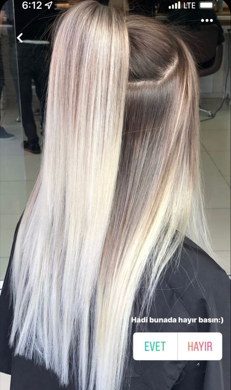 Silver Hair Color Formula, Blonde Hair With Brown Roots, Blond Cenușiu, Hair In A Ponytail, Beige Blonde Hair, Blonde Hair With Roots, Perfect Blonde Hair, Crystal Hair Clip, Summer Blonde Hair