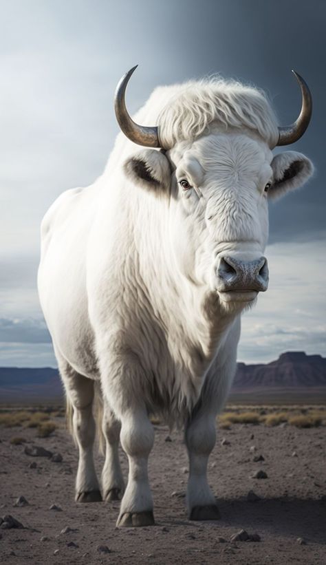 Bison Photography, White Bison, Rare Albino Animals, Buffalo Painting, Buffalo Animal, Wild Animal Wallpaper, Wild Animals Photography, Albino Animals, Animal Illustration Art