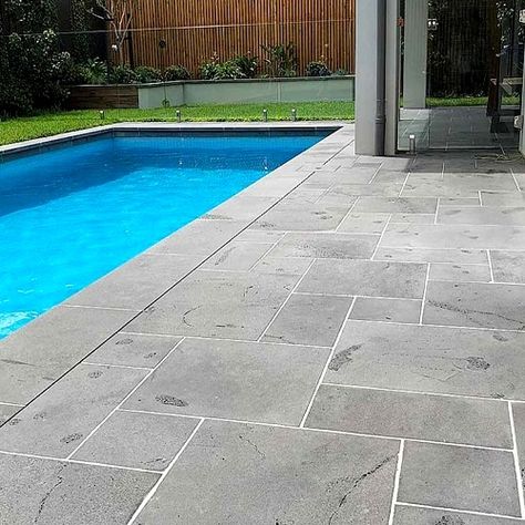 bluestone tiles pavers - grey tiles sale- bunnings pavers Pool Coping Tiles, Bluestone Paving, Pool Paving, Bluestone Pavers, Pool Pavers, Paver Tiles, Paver Stones, Natural Stone Pavers, Pool Coping