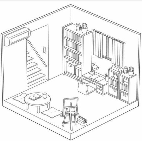 Isometric Sketch, Isometric Paper, Isometric Grid, Interior Design Sketchbook, Axonometric Drawing, Drawing Furniture, Ancient Chinese Architecture, Furniture Sketch, Isometric Drawing