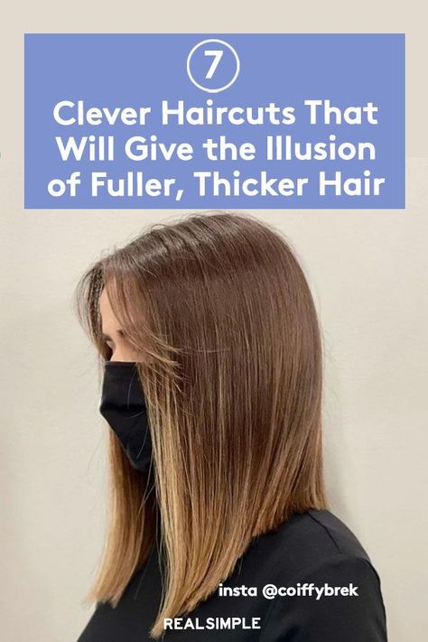 Hair Cuts For Thinner Hair Straight, Haircut To Look Thicker, Thinner Hair Haircuts, Haircuts For Less Volume Hair, Haircuts For Loss Of Hair, Long Hair For Thinning Hair, Haircuts To Make Your Hair Look Thicker, Hair Cuts For Thinning Hair Medium, Haircuts For Low Volume Hair