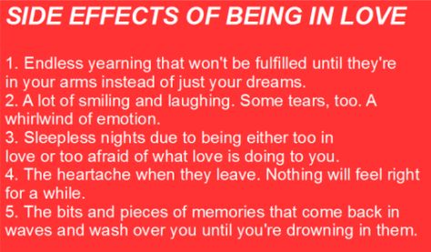 Being In Love, Fever Dream, Lovey Dovey, Sleepless Nights, What’s Going On, Hopeless Romantic, Pretty Words, Side Effects, Love Letters