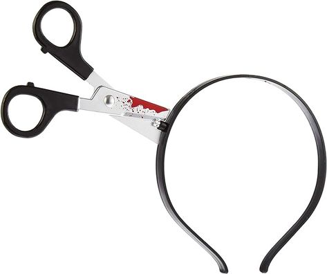 Amazon.com: Head Clippers Headband Halloween Accessory - Fake Plastic Scissors Headpiece - Scary Costume Accessories - Funny Realistic Novelty Headwear through Head Props for Pretend, Dress Up, & Parties : Clothing, Shoes & Jewelry Funny Photoshoot, Headband Costume, Head Photo, Halloween Headband, Scary Costumes, Photoshoot Props, Group Halloween Costumes, Halloween Accessories, Novelty Items