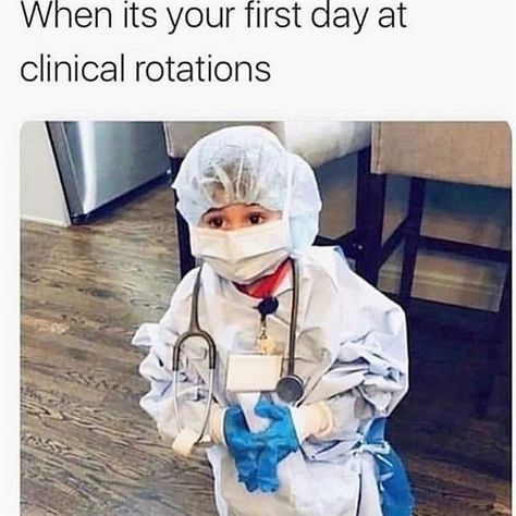 I was pretty nervous to start each new rotation and especially the first rotation. My recommendation is to google most common cases in "family medicine" "ER etc. Literally if you look up the way to diagnosis the disease states and treatments you will know a good majority of the cases. You'll be surprised how often these weird presentations always end up being one of the more common cases.  #physicianassistant #paschool #pastudent #nursepractitioner #nurse #murse #nursingstudent #doctor #medstude Nerdy Nurse, Nurse Pics, Medical Memes, Nursing Care Plan, Med School Motivation, Assistant Professor, Medicine Student, Medical School Motivation, Medical School Inspiration