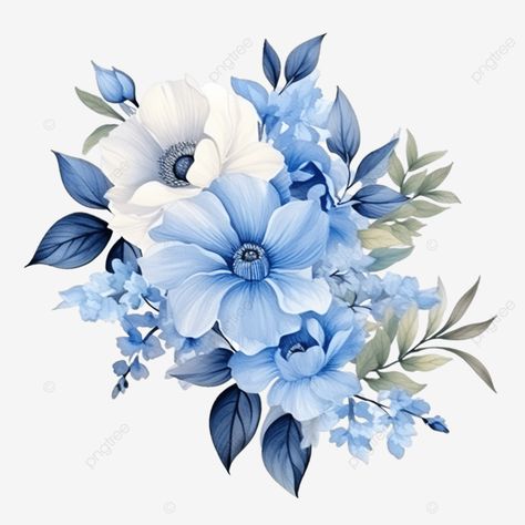 blue flower arrangement with watercolor style Blue Flower Png, Blue Flower Arrangements, Map Creator, Wedding Map, Transparent Image, Flowers Watercolor, Blue Watercolor, Blue Flower, Watercolor Floral