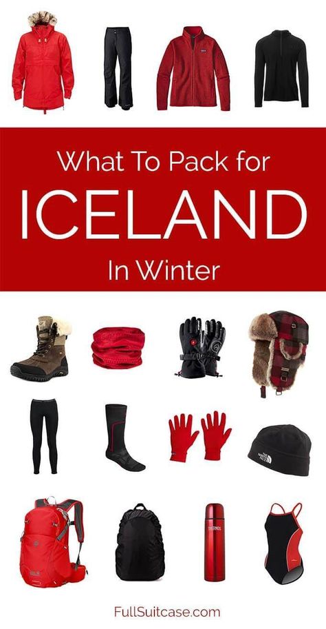 What To Pack When Traveling, Iceland In December, Iceland In November, Iceland In January, What To Wear In Iceland, What To Pack For Iceland, Winter Vacation Packing List, Iceland Packing List, Winter Vacation Outfits