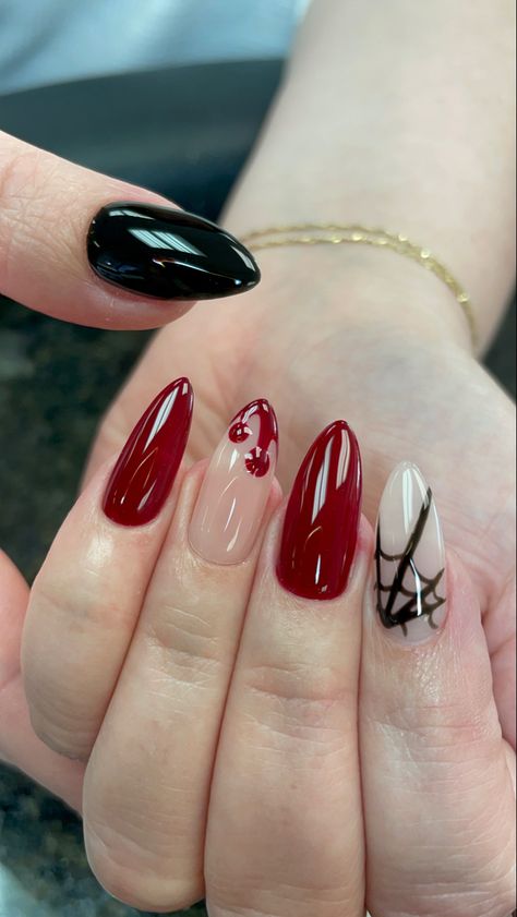 Blood Nails, Black Halloween Nails, Holloween Nails, Wine Nails, Halloween Acrylic Nails, Hello Nails, Red Acrylic Nails, Goth Nails, Idee Cosplay