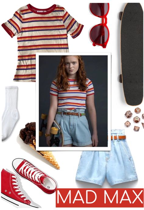 Halloween Costume: Maxine Mayfield Outfit | ShopLook Maxine Stranger Things Outfit, Best 80s Halloween Costumes, Eleven And Max Costume, Max Mayfield Outfit Ideas, Max Halloween Costume Stranger Things, Max And Eleven Halloween Costume, Max Mayfield Cosplay, Max Mayfield Aesthetic Outfit, Max Mayfield Halloween Costume