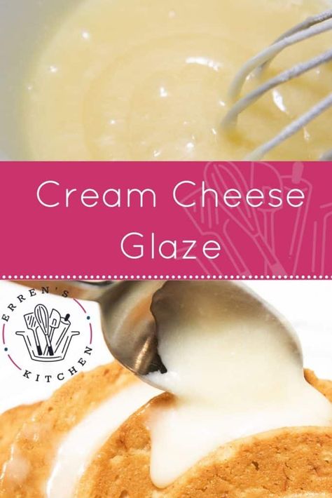 Easy Cream Cheese Glaze, Cream Cheese Sauce Sweet, Cream Cheese Glaze For Bundt Cake, Cream Cheese Glaze Recipe, Bundt Cake Glaze, Chocolate Cream Cheese Icing, Loaf Breads, Cream Cheese Butter, Cream Cheese Sauce