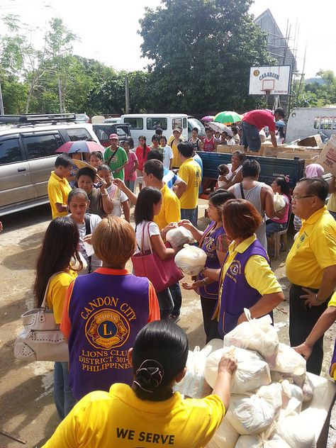 La Union Lions Club (Philippines) | Lions conducted a Disaster Relief Operation Project where  10,000 plus indigent residents were served for the past 1 year. Giving Relief Goods, Relief Goods Philippines, World Ngo Day, Pup University Philippines, Food Scarcity, Community Service In The Philippines, La Union Philippines, South Africa Volunteering, School Works