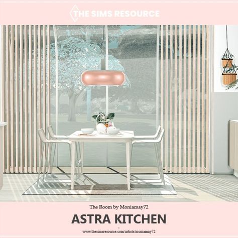 The Sims 4 Pastel Modern Kitchen. Custom Content was used. Very bright and sunny kitchen. Size: 9x7 This room is fully equipped. Custom Content was used. Download from TSR @TheSimsResource . #TS4 #kitchen #housescc #house #CC #sims4cc #ccfinds #ts4cc #ts4lots #tsr #TheSimsResource #sims4 #thesims4 #Moniamay72 #thesims4 #architecture #thesims4builds #TSR #modern #design Ts4 Kitchen, Sunny Kitchen, Sims 4 Kitchen, Kitchen Custom, Pastel House, The Sims4, Custom Content, Sims Resource, The Sims 4