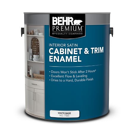 Interior Cabinet & Trim Enamel Paint Collection | Behr Pro Best Paint Brand, Best Kitchen Cabinet Paint, Best Paint For Kitchen, Redo Kitchen Cabinets, Cabinet Trim, Using A Paint Sprayer, Cabinet Paint, Best Kitchen Cabinets, Refinishing Cabinets