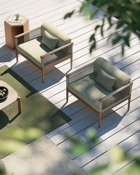 Green outdoor furniture