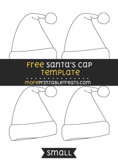 Santas Cap Template - Small Santa Hat Template Free Printable, Cap Template, Creative Treats, Christmas Bulletin Boards, Santa Cap, Hat Template, Christmas Apps, Christmas Bulletin, Indoor Games For Kids