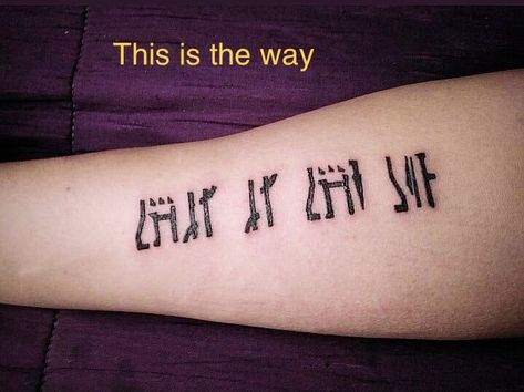 Mandalorian This Is The Way Tattoo, Star Wars Tattoo Mandalorian, The Mandalorian Tattoo Ideas, Mandalorian Tattoo Symbols, This Is The Way Tattoo Mandalorian, Mandalorian Tattoo Design, This Is The Way Tattoo, Mandolorians Tattoo, Mandalorian Tattoo Ideas