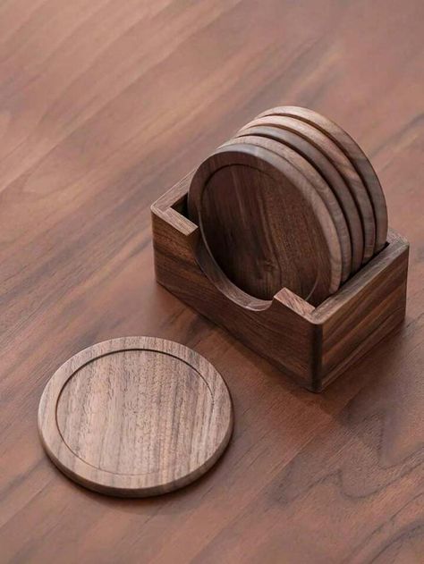 Coaster Stand Ideas, Diy Wood Coaster Ideas, Wooden Coaster Ideas, Building Memories, Burn Wood, Laser Cut Coaster, Wood Working Projects, Cnc Ideas, Wood Projects Plans