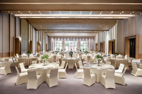 The Westin Nanjing Resort & Spa, China | PIA Interior Company Limited Hotel Ballroom Interior Design, Luxury Ballroom, Ball Room, Convention Hall, Hotel Ballroom, Hotel Inspiration, Conference Hall, Marriott Bonvoy, Event Room