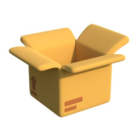 Open Box Illustration, Cardboard Box Illustration, Open Gift Box Illustration, 3d Gift Box Illustration, Casual Game, 3d Illustration, Free Design Resources, Design Resources, Graphic Resources