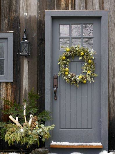 Grey Front Door, Front Door Paint Colors, Door Paint Colors, Painted Front Doors, Front Door Colors, Door Color, Beautiful Doors, Painted Doors, Exterior Doors