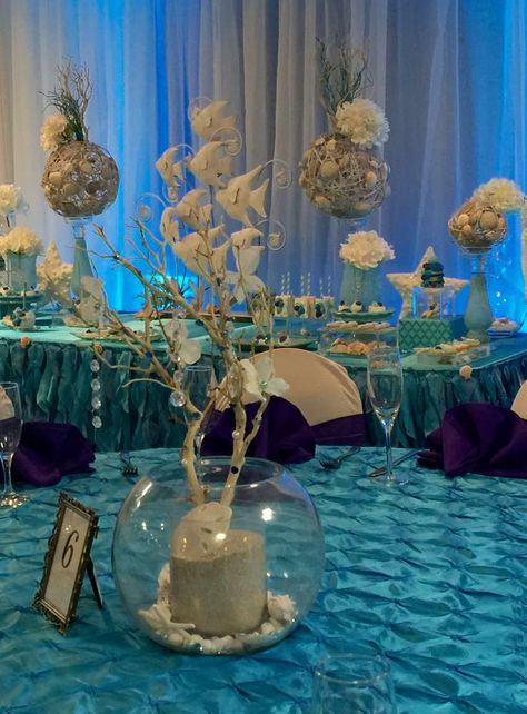 Quinceañera Party Ideas, Sweet 15 Party Ideas, Quinceanera Favors, Quinceanera Planning, Prom Themes, Quinceanera Themes, Prom Theme, Under The Sea Theme, Quinceanera Party