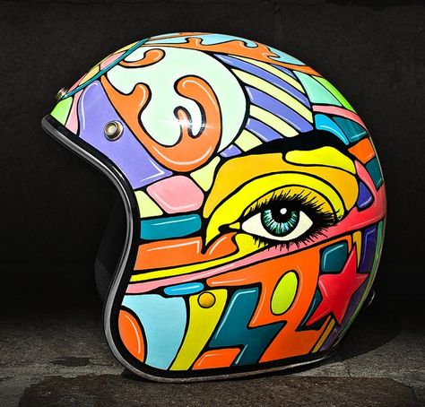 Ride the Machine Biltwell Helmet, Helmet Graphics, Motorcycle Helmets Art, Custom Helmet Design, Cafe Racer Helmet, Baby Helmet, Cool Motorcycle Helmets, Helmet Head, Custom Motorcycle Helmets