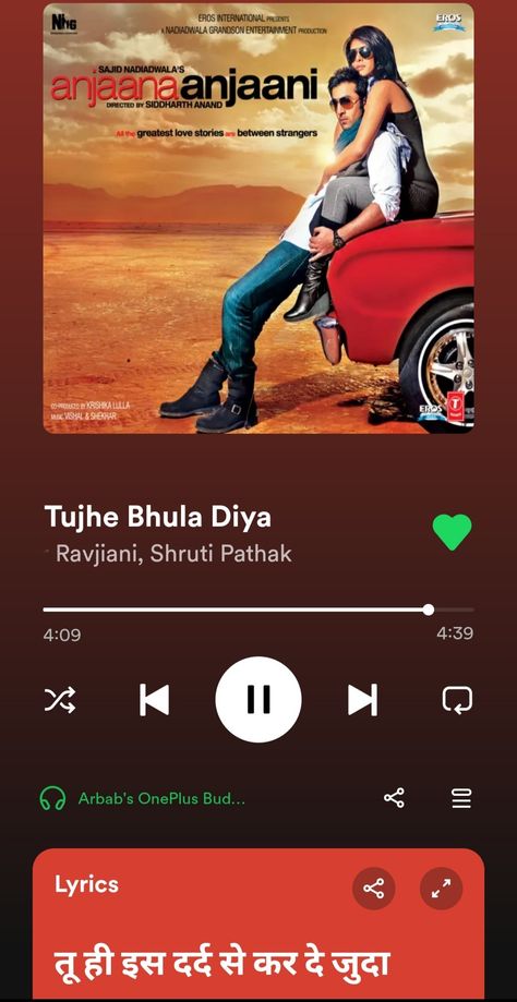 From nostalgia to sadness. This song has got everything :-) Vishal Shekhar, Mohit Chauhan, Great Love Stories, Great Love, Song Lyrics, Love Story, Songs, Quick Saves