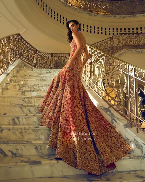 💗✨💃🏻 Drooling over this new collection with a bridal jacket 😍 love the idea of a bridal trail.| Red lehenga inspiration | Modern Lehnegas | Indian bridal Fashion | Bridal Trousseau | Bridal couture | Bridal outfit inspiration | Bridal swag | Reception outfit ideas | Red lehenga with intricate embroidery | Outfit by Faraz Manan | Featured on WittyVows | Indian Bridal Reception Outfit, Faraz Manan, Reception Outfit, Heavy Dresses, Formal Wear Dresses, Bridal Jacket, Red Lehenga, Wedding Clothes, Indian Bridal Fashion