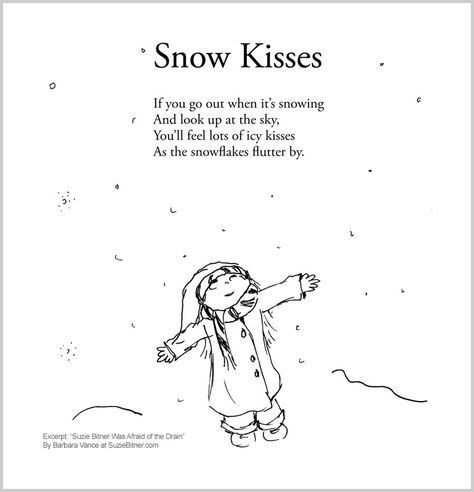 Snowflake Poem, Kiss Poem, Snow Poems, Snow Quotes, Barnes And Noble Books, Winter Poems, Childrens Poems, Childrens Poetry, Poetry For Kids