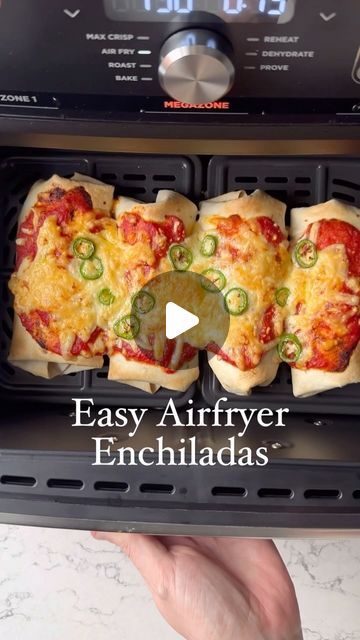 BORED OF LUNCH on Instagram: "Airfryer Chilli Beef Enchiladas 🫔🌶️

Simple banging enchiladas using bolognese leftovers and ready in 10 minutes. My new Airfryer book 30 Min Meals is currently £10 on Amazon 😁

Ingredients 
- leftover bolognese or batch cook
- 1 can of corn drained 🌽 
- 1/2 a sachet of ready made taco or enchilada mix 
- 150g cheese 
- 100g of passata or pizza sauce 
- Tortilla wraps 
- Jalepeno or green chilli to top 

Method 

1. Lightly reheat the bolognese on a pan and add the corn and seasoning. You can skip reheating it will reheat in the airfryer anyway 
2. Add to wraps with cheese, top with passata, cheese and chilli or jalapeños
3. Airfry for 8-9 mins at 190 

UNREAL😍 - Don’t forget to preorder the new Airfryer book arriving in April📕 

#leftovers #budget #mexi Bolognese Leftovers, Airfryer Wraps, Leftover Bolognese, Tomato Dinner, Mexican Enchiladas, 30 Min Meals, Beef Enchiladas, Tortilla Wraps, Green Chilli