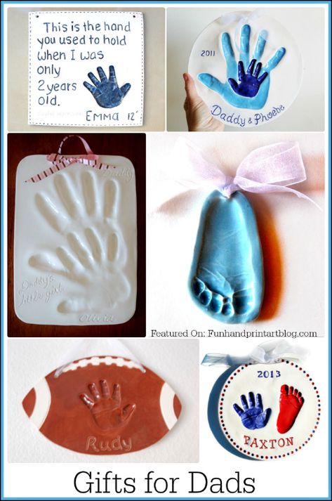 Clay Hand Impressions - gifts for dads #HandprintHolidays Handprint And Footprint Crafts, Clay Impressions, Hand Clay, Fathers Day Craft, Fingerprint Crafts, Footprint Keepsake, Keepsake Crafts, Footprint Crafts, Clay Hand