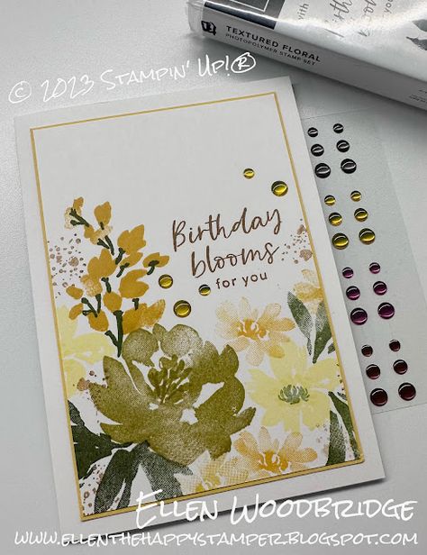 Simple Stampin Up Cards, Textured Floral Stampin Up Cards, Stampin Up New Catalog 2023-2024 Cards, Stampin Up 2023 Cards, Su Textured Floral Cards, Stampin Up Two Tone Floral Cards, Stampin Up Texture Chic, Stampin Up Textured Floral, Stamping Up Textured Floral