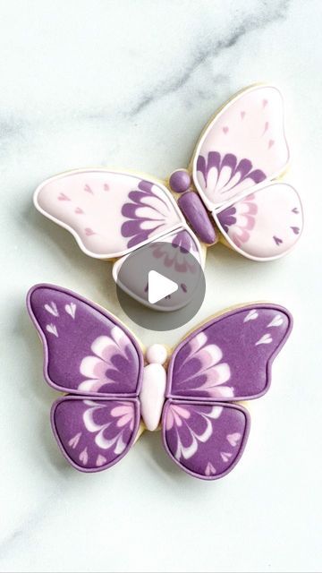 Butterfly Icing Cookies, Decorating Butterfly Cookies, Butterflies Cookies Decorated, Butterfly Iced Cookies, Cookie Decorating Butterfly, Butterfly Cutout Cookies, Fairy Sugar Cookies Decorated, Butterfly Sugar Cookies Royal Icing, Cut Out Cookies Decorating