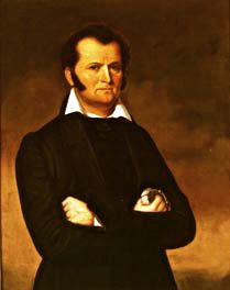 Mar 6th 1836, Jim Bowie, American pioneer and soldier (b. 1796) Bowie perished with the rest of the Alamo defenders, when the Mexicans attacked. Santa Anna ordered the alcalde of San Antonio, Francisco Antonio Ruiz, to confirm the identities of Bowie, Travis, and Crockett. After first ordering that Bowie be buried, as he was too brave a man to be burned like a dog, Santa Anna later had Bowie's body placed with those of the other Texans on the funeral pyre. James Bowie, Famous Freemasons, Jim Bowie, Texas Revolution, The Alamo, Texas History, Bowie Knife, American Heroes, Austin Texas