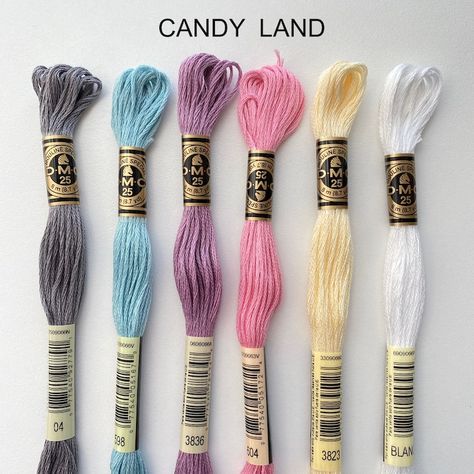 DMC Six Strand Embroidery Floss, 6 Skeins, Trendy Color Palette Pack - Etsy Dmc Color Palette, Threaded Bracelets, Dmc Floss Chart, Trendy Color Palette, Color Palets, Brazilian Bracelet, Cross Stitch Floss, Diy Friendship Bracelets Tutorial, Textile Art Embroidery