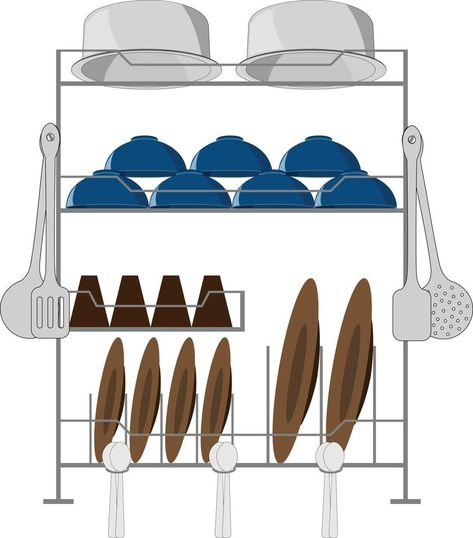 Kitchen Vector, Dish Drying Rack, Dish Rack Drying, Dish Racks, Drying Rack, Vector Illustrations, Vector Art, Vector Free, Vector Illustration