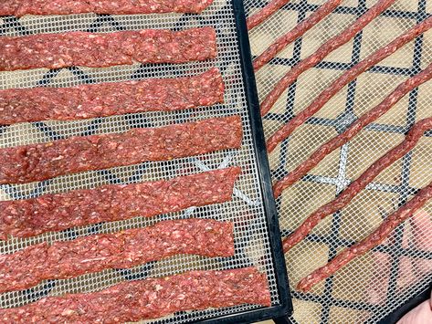 The Only Ground Beef Jerky Recipe You’ll Need Hamburger Jerky, Smoker Jerky Recipes, Jerky Seasoning Recipe, Beef Jerky Seasoning, Ground Beef Jerky Recipe, Ground Beef Jerky, Jerky Marinade Recipes, Beef Jerky Recipe Dehydrator, Jerky Recipes Dehydrator