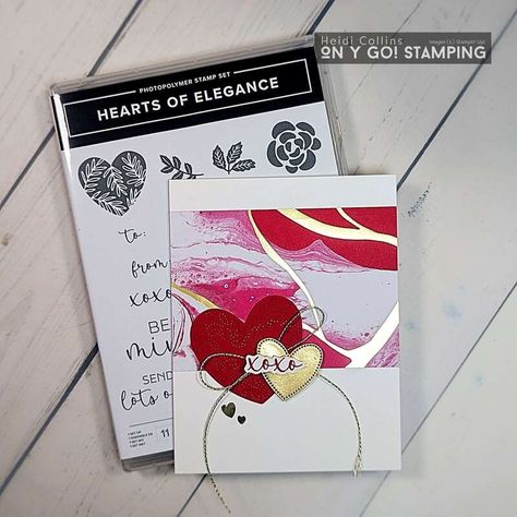 Get More Card Sketches to Unleash Your Creativity! - ON Y GO! STAMPING Hand Stamped Valentine Cards, Stampin Up Meant To Be Valentine Cards, Stampin Up Most Adored Dsp, Su Hearts Of Elegance, Su Valentines Day Cards, Adoring Hearts Stampin Up Cards, Masculine Valentine Cards Handmade, Hearts Of Elegance Stampin Up Cards, Stampin Up Hearts Of Elegance