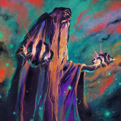 welcome, slayermonkeys! on Instagram: “cosmic wizard ✨ by @maarten.donders #maartendonders #psychedelic #osr #dungeonsynth #fantasyart #psychedelicart #swordandsorcery” Cosmic Wizard, Evil Wizard, Fantasy Wizard, Fantasy Artwork, Dark Fantasy Art, Dark Art, Dark Fantasy, Wizard, Art Supplies Drawing