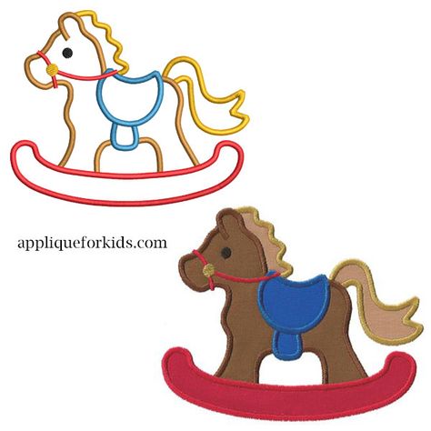 Horse Applique, Mane N Tail, Rocking Horse, Applique Designs, Baby Blankets, Baby Blanket, Baby Toddler, Blankets, Horses